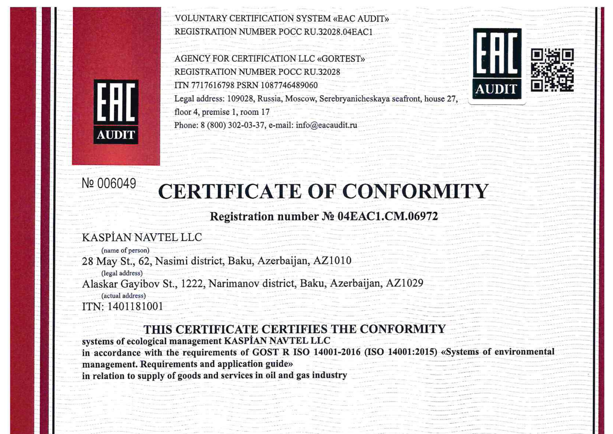 ISO 14001:2015